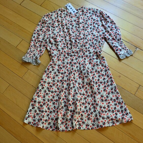 RIXO Juni Puff-sleeve Mini-dress In Micro Shell Size XS - Picture 11 of 14